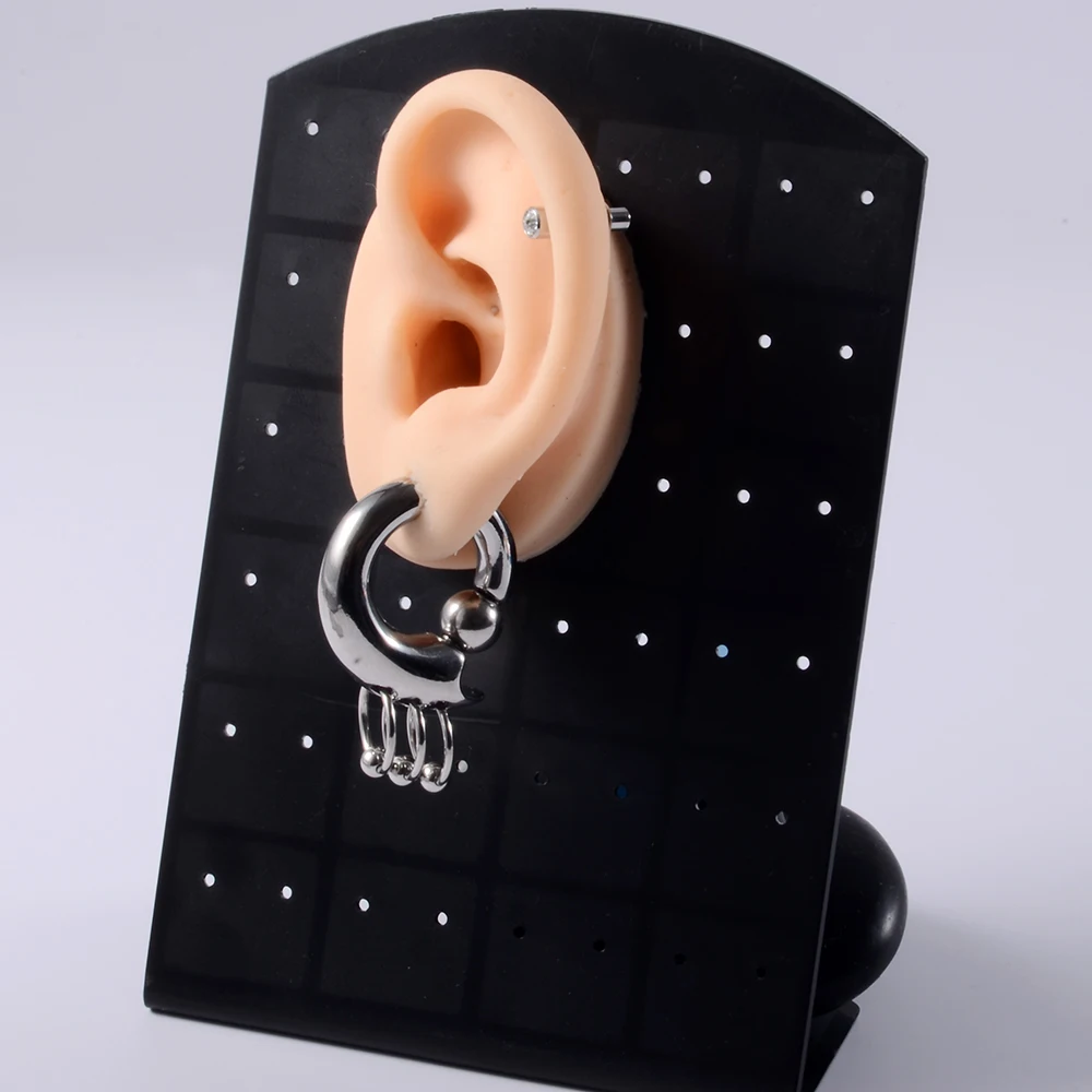 1Pc Dangling Earring Captive Bead Rings Piercing Ear Weight Gauge Expander Plugs Stretchers Body Jewelry 3mm 4mm 5mm 6mm