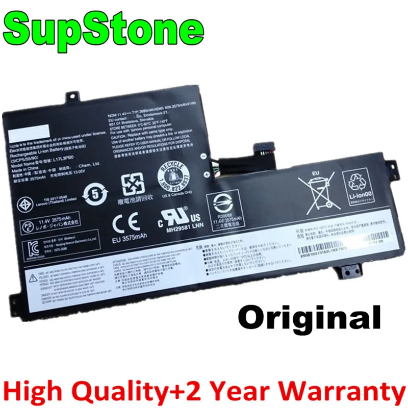 Оригинальный аккумулятор SupStone L17M3PB0 L17C3PG0 L17L3PB0 5B10Q13163 для ноутбука Lenovo chromebook 500E-81es, 100e-8гипер 300E-81H0