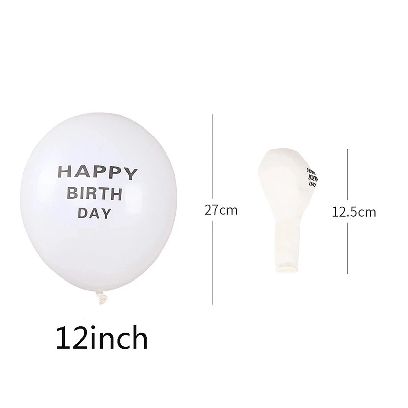 Happy Birthday Decoration 1-9th Happy Birthday Banner Balloons Flag Bunting First Birthday Decor Boy Girl Baby Shower Supplies