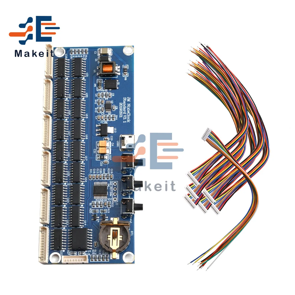 Micro USB Glow Tube 5V 1A IN14 QS30 IN12 Retro Digital LED Clock Module Nixie Tube Circuit Board Without Tube