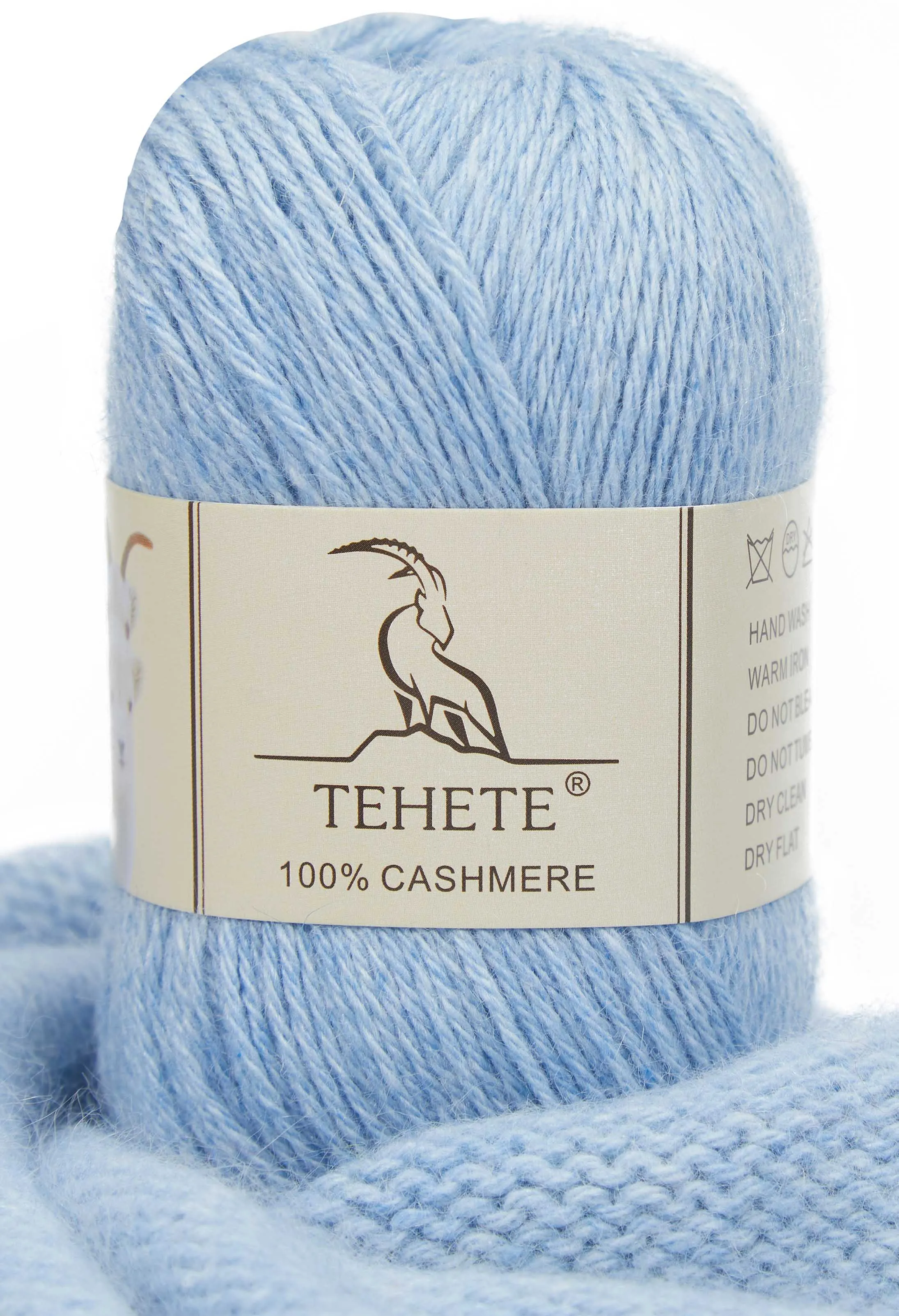 TEHETE 100% Cashmere Yarn 4-Ply Knitting Warm Soft Lightweight Luxurious Fuzzy Crocheting Yarn By Hand DIY Material Sewing Scarf