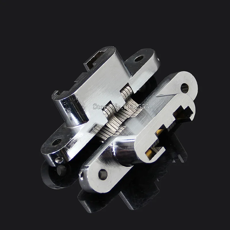 

Прочные 2 шт., тяжелые крестообразные дверные петли из нержавеющей стали, невидимые скрытые петли, утолщенные складные дверные петли