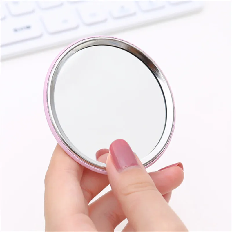Makeup Mirror Portable Hand Mirror Mini Round Pocket Mirror Makeup Vanity Mirror Compact Mirror Cosmetic Tool Travel Accessories