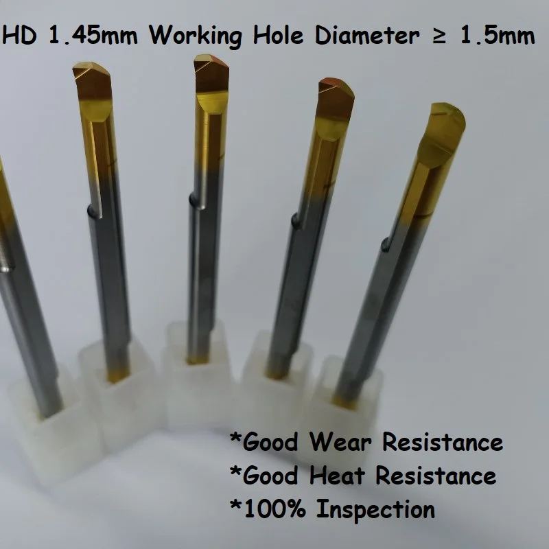 MTR-Herramienta de torneado de carburo, doble extremo, 1,45mm, una pieza