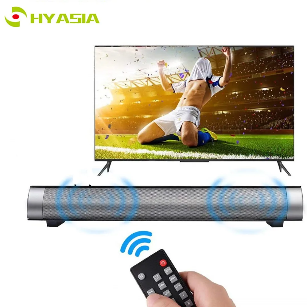 

HYASIA PC Bluetooth Soundbar Music Center Stereo Loudspeaker Wireless Speaker TV Home Theater Acoustic System Handsfree TF AUX