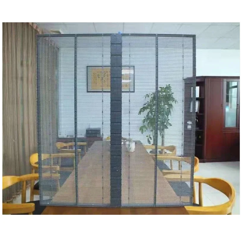 P3.91-7.81 Window Glass Advertising TV Panels Indoor Transparent Led Display Screen Led Vision