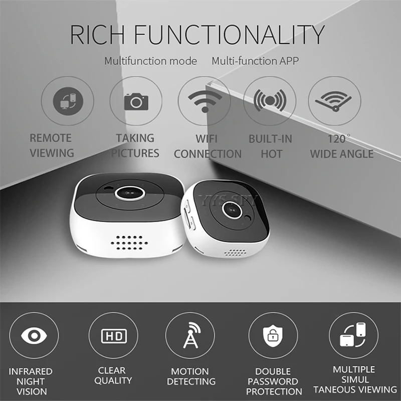 HD WiFi Mini Camera Espia 1080P Sport DV Kamera with Night Vision Micro DVR Remote Control Motion Sensor Cam Support Hidden Card