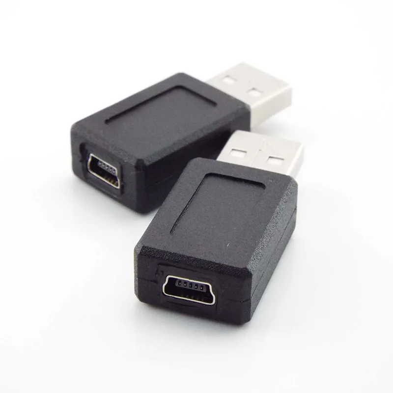 Mini usb b 5 pinos jack fêmea para usb um adaptador macho m/f do conector de 2.0 para o cabo estendido l1