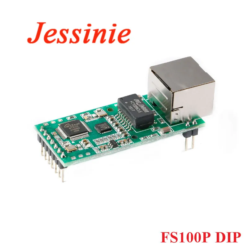 Modulo convertitore da seriale a Ethernet FS100P Seriale UART TTL a Ethernet TCPIP TTL a RJ45 Supporto scheda di rete DHCP e DNS