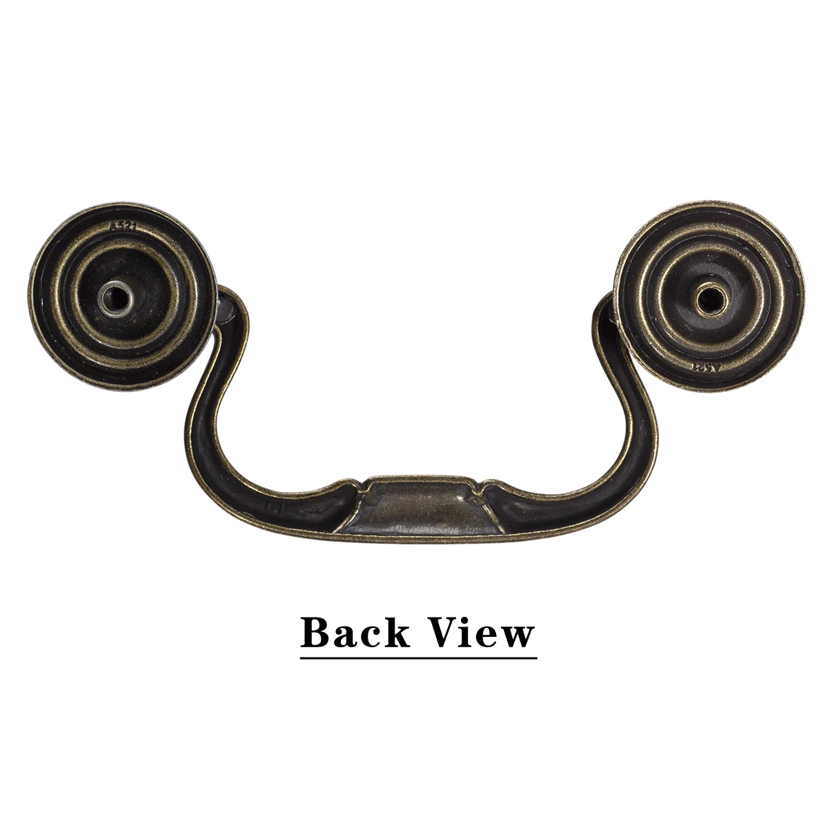 Antique Bronze Bail Style Drawer Pull Handle for Vintage Cupboard, Old Desk, Dresser, Vanity etc Furniture, CC 96mm