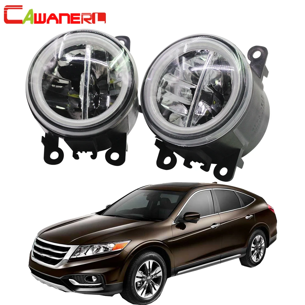 

Cawanerl 2 Pieces Car 4000LM H11 LED Lamp Fog Light + Angel Eye DRL Daytime Running Light 12V For Honda Crosstour 2013 2014 2015