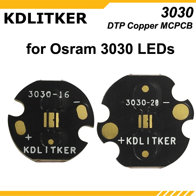 

KDLITKER 3030-16 / 3030-20 DTP Copper MCPCB for Osram / 3030 LEDs