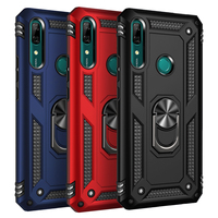 Armor Bumper phone Case For Huawei P Smart Z Honor 10 Lite Y5 Y6 Y7 Pro Y9 Prime 2019 Car Ring Stand Holder Protective Case Capa