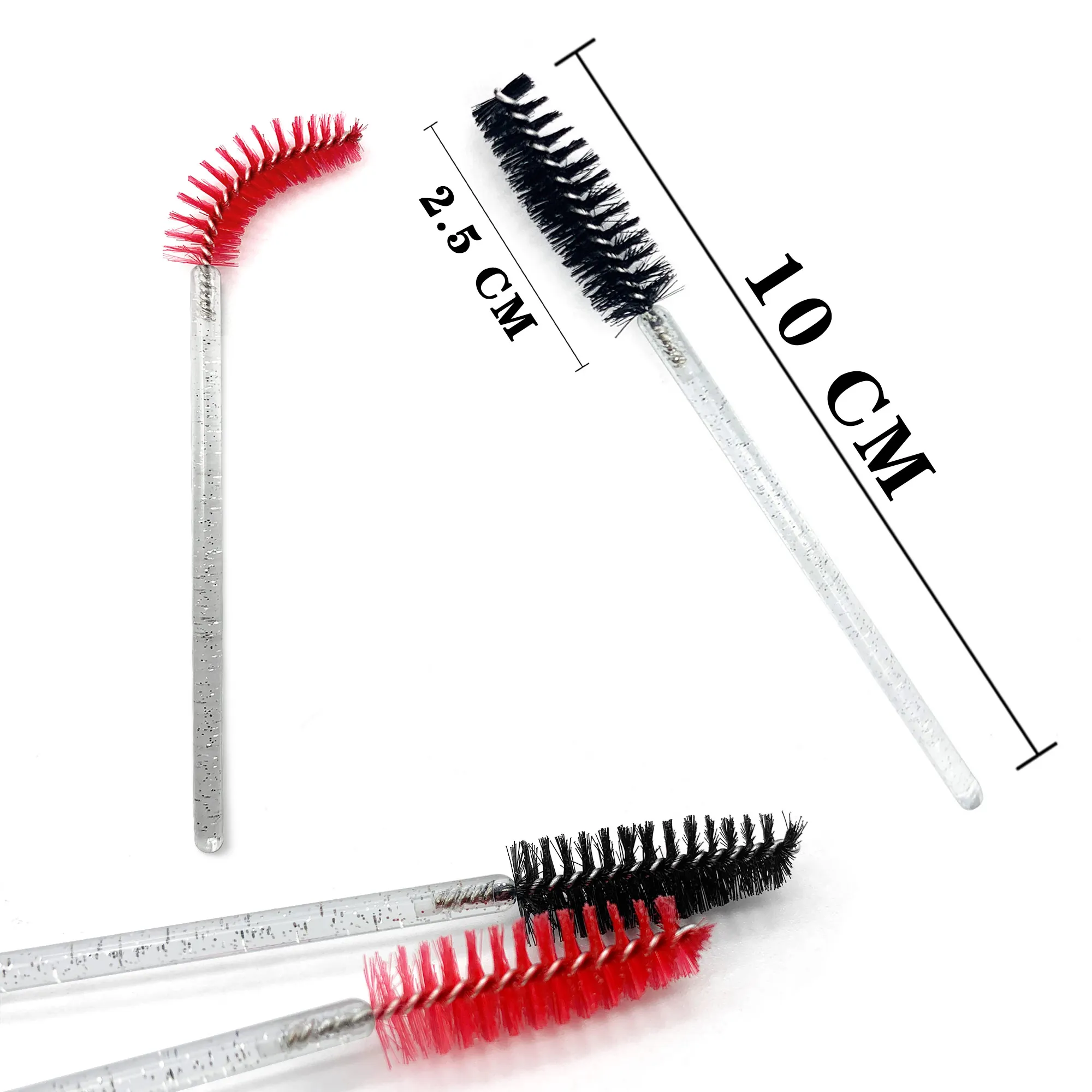 Chất Lượng Tốt Dùng Một Lần 50 Cái/gói Pha Lê Mi Cọ Trang Điểm Kim Cương Tay Cầm Mascara Hoa Dây Cây Nối Mi Dụng Cụ