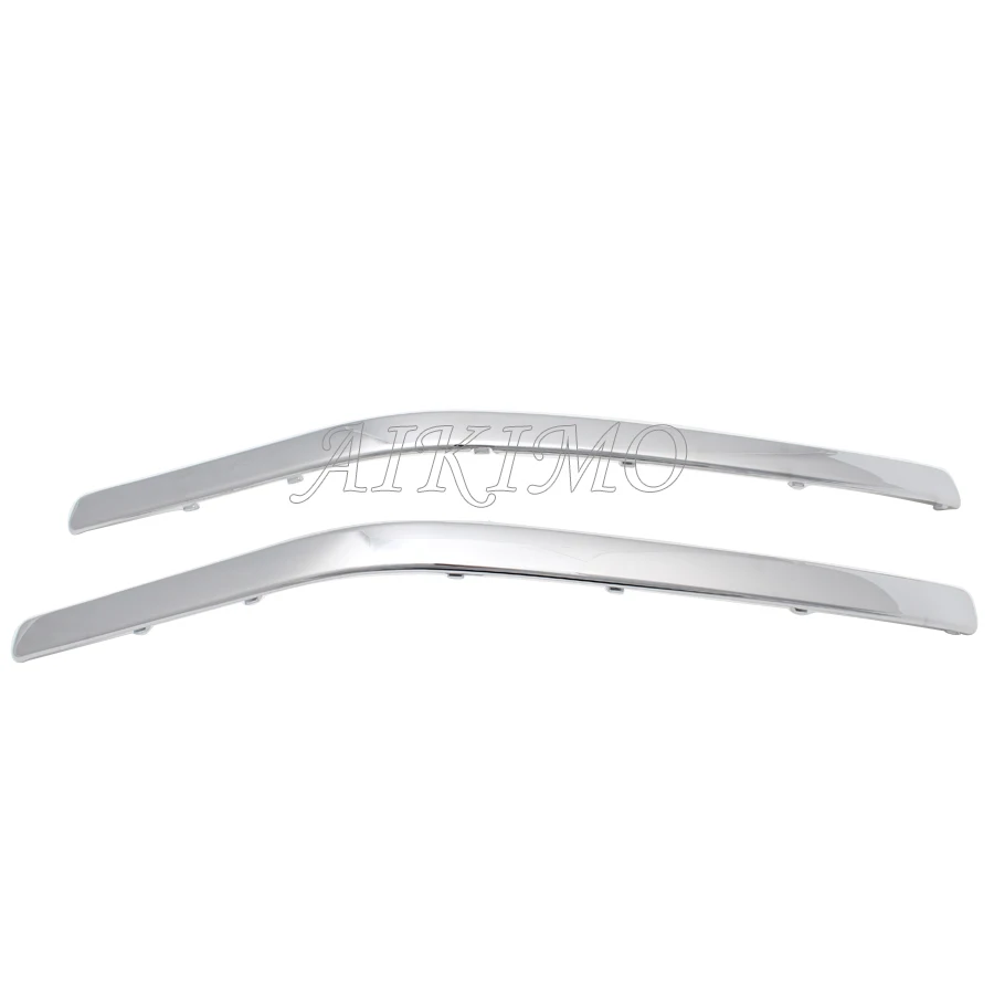 2pcs Chrome ABS Plastic Motorcycle Decoration Strips Part Connecting Fairing Bow Shaped Strake For Honda GoldWing GL1800 2001-11