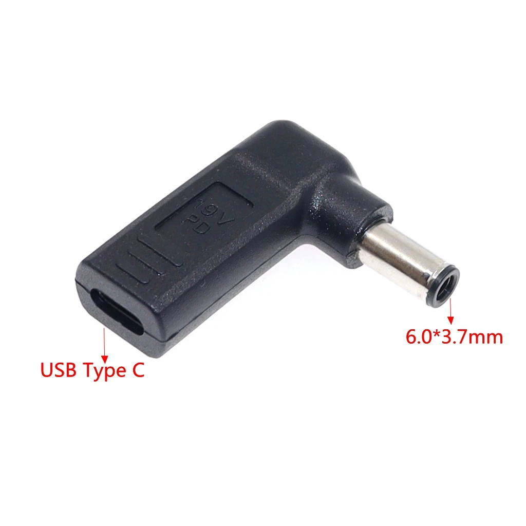 USB Type C Female to 6.0*3.7mm Male Plug Converter Laptop Dc Power Adapter Connector for Asus Notebook PC