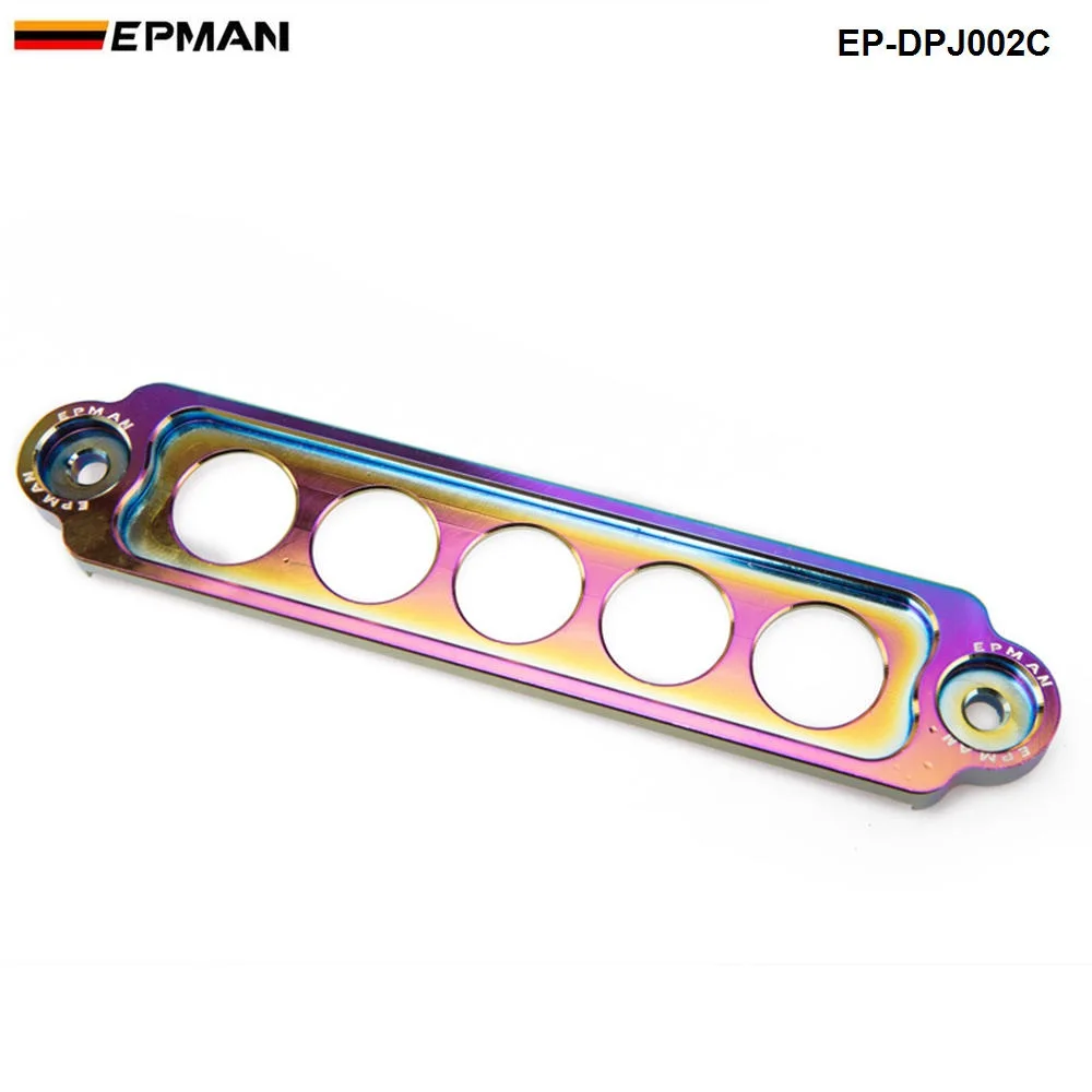 EPMAN -RACING ALUMINUM BATTERY TIE DOWN FOR HONDA Civic SI 02-05 NEW GUNMETAL Replace for Jdm STYLE EP-DPJ002C