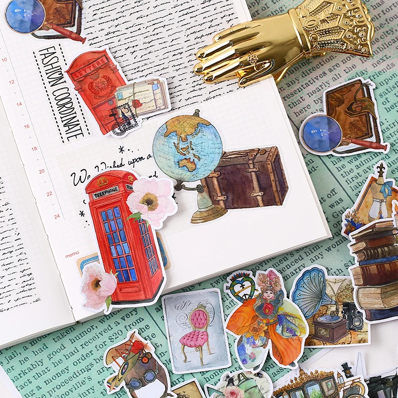 

18pcs/lot Tools retro Sticker Diy Album Scrapbooking Diary Planner Journal Sticker Decorative Label For Kids