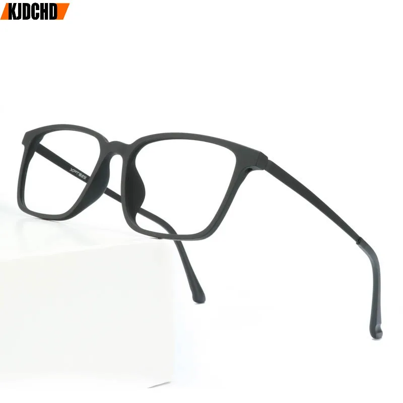 

KJDCHD Full Rim Flexible Frame Pure Titanium Super Light Temple Legs Prescription Eyeglasses Frame Optical Glasses