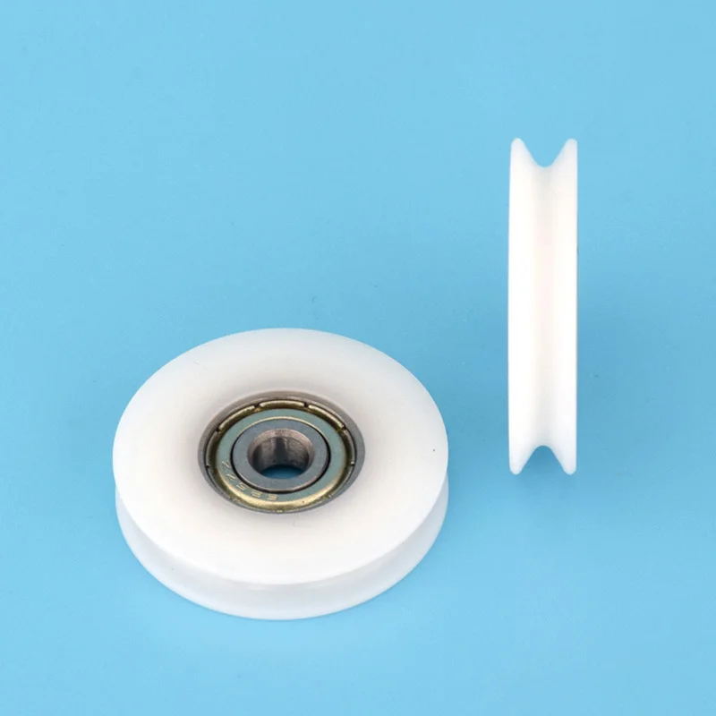 1pcs 5*30*6mm 625zz wrapped bearing pulley, V grooved U grooved rolling pulley, wire guide wheel, POM polyformaldehyde wheel