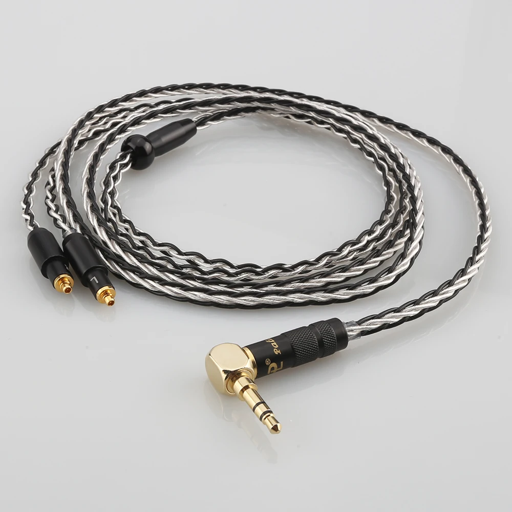 Audiocrast 7N OCC Silver Plated Cable 3.5mm Right angled Headphone Upgraded Cable  for SRH1440 SRH1840 SRH1540 SHR535 846