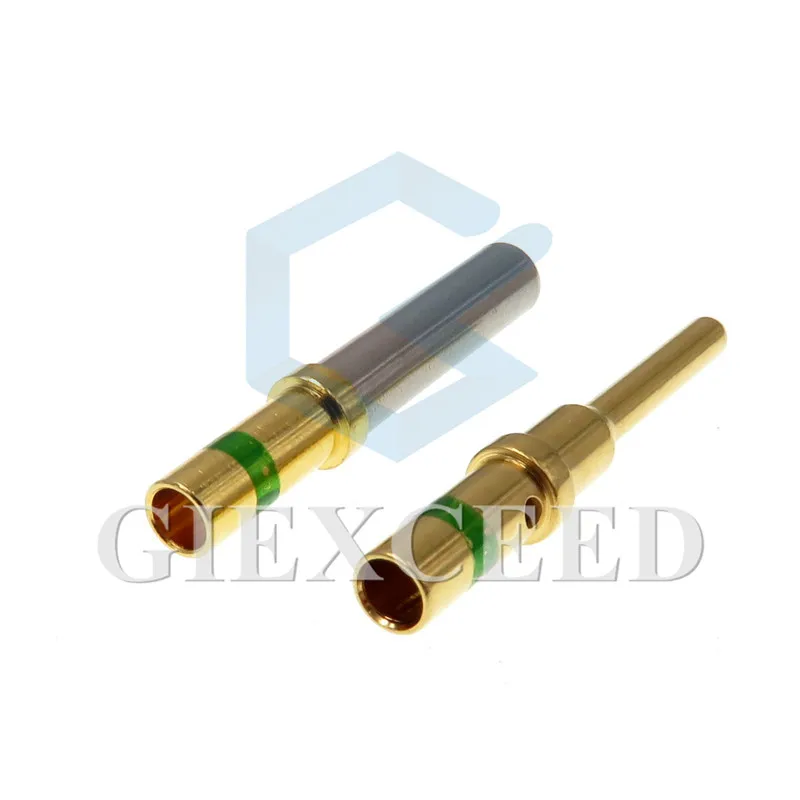 10 Pcs 0460-215-1631 0462-209-1631 Gold Plated DT Pins Socket AC Assembly Stainless Steel Deutsch Pin Crimp Solid Terminal