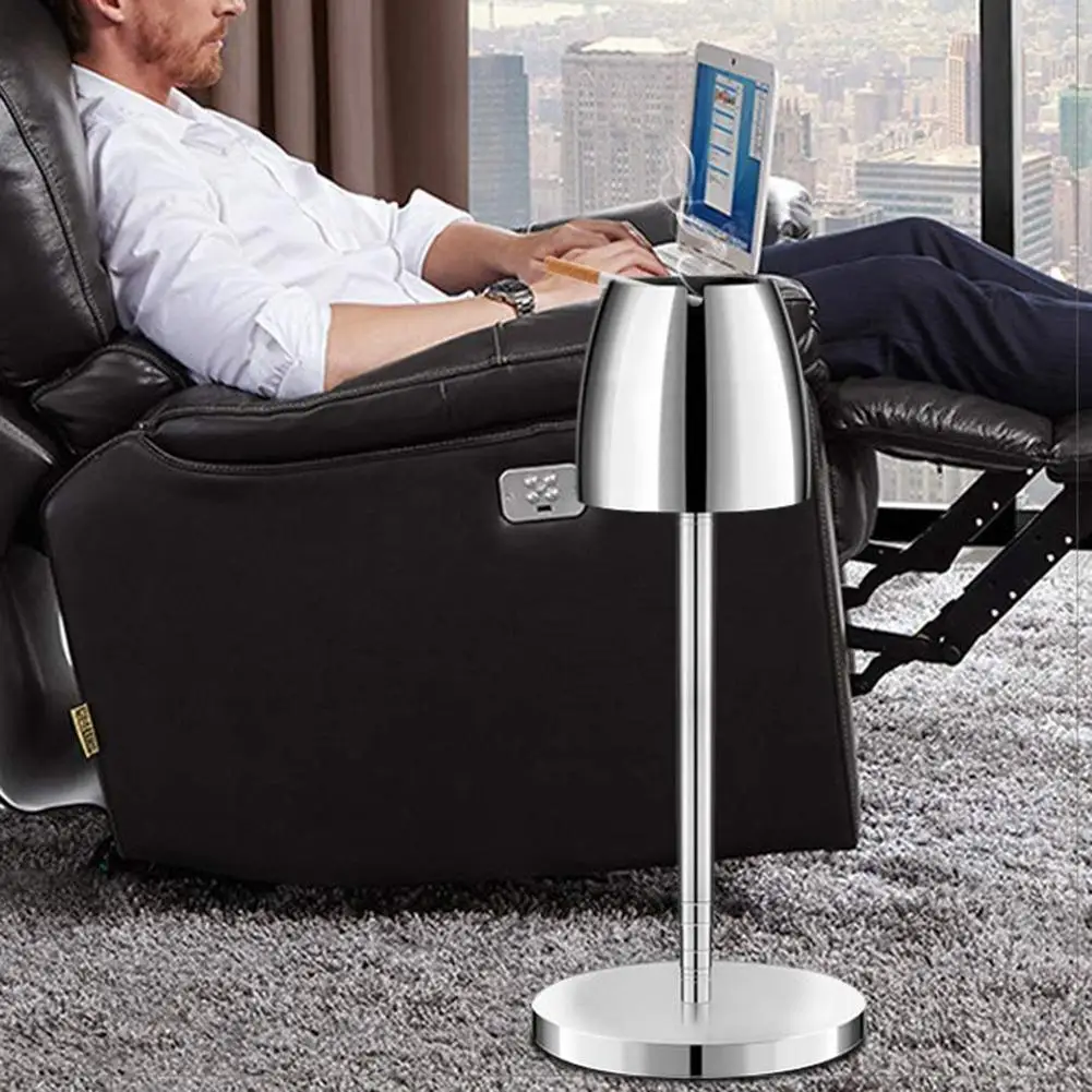 Portable Adjustable Height Telescopic Standing Ashtray Stainless Steel Floor Stand Ash Tray For Office Home Smoking Accessories