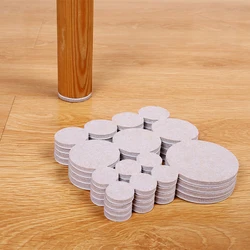 Tự Dính Tròn Đồ Nội Thất Ghế Chân Lót Nỉ Bao Mũ Bàn Chân Tầng Bảo Vệ 5Mm Đáy Chống Trơn Trượt miếng Lót Cho Đồ Nội Thất