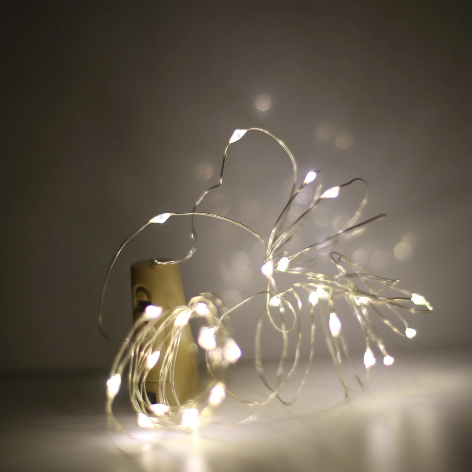 Neutral White 1M 2M 3M 10 20 30 LED Cork Shaped Copper Wire String Fairy Light Wine Bottle for Glass Craft Xmas Party Decor