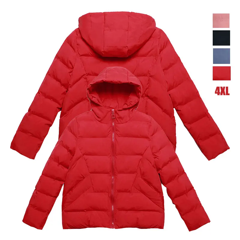 

down jacket female Winter Fashion Loose Parker Cotton Padded Coat Women Thicken Korean Hooded Puffer Parkas Lady Outwear Female