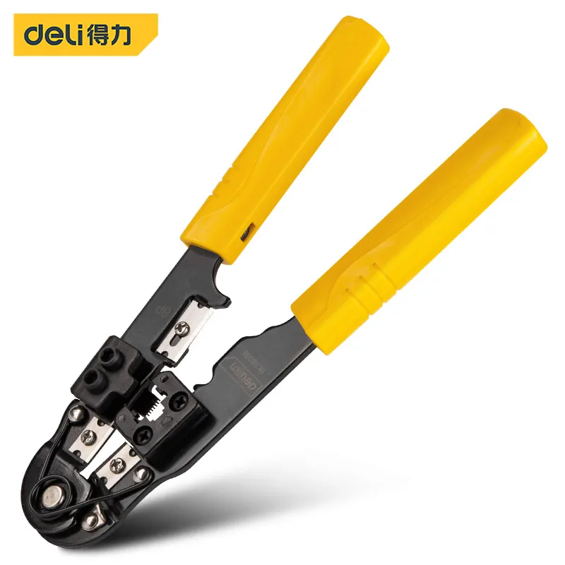 

Deli DL381008 Single 8P Network Pliers Electrician Tools Network Cable, Telephone Line Tools Cold Rolled Steel Plate Material