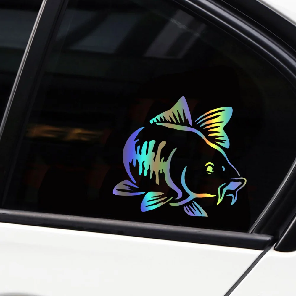 Mobil Styling Lucu Pergi Memancing dan Ikan Mas Hunter Stiker Mobil Decal 3D Gaya Dekorasi Di Jendela Mobil lem Vinyl Stiker