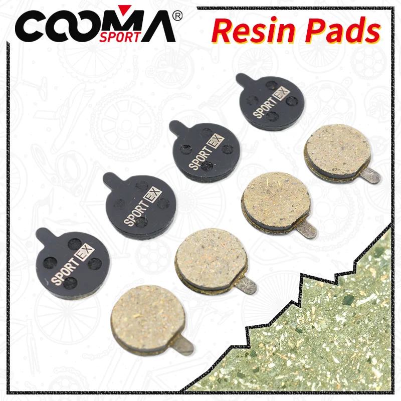 4 Pairs, Bicycle Brake Pads for ZOOM DB 280 DB 550 DB450 DB350 ONE Caliper and XIAOMI Scooter, Sport EX Class, Resin