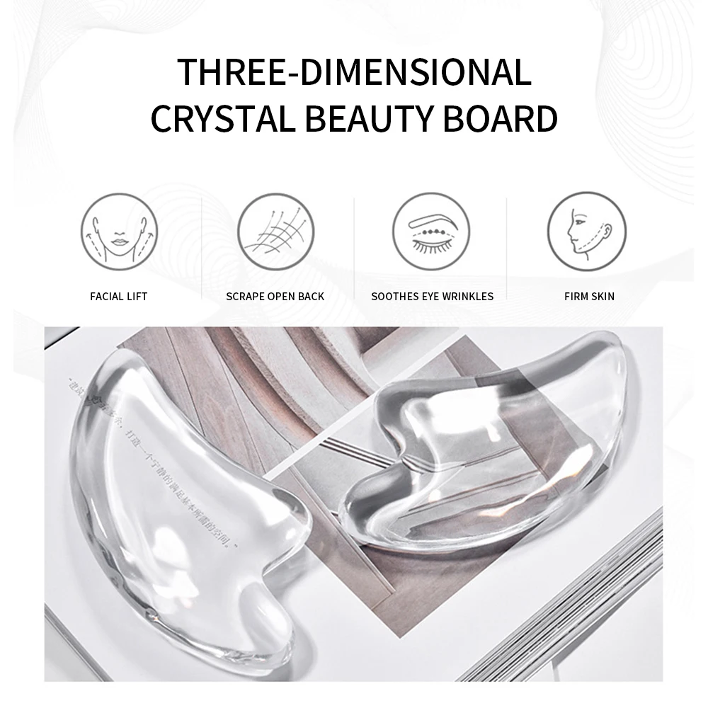 Facial Lifting คริสตัลกระดานขูดนวดสำหรับเครื่องมือใบหน้ายกกระชับผิวริ้วรอย Remover คอคาง Beauty Face Care เครื่องมือ