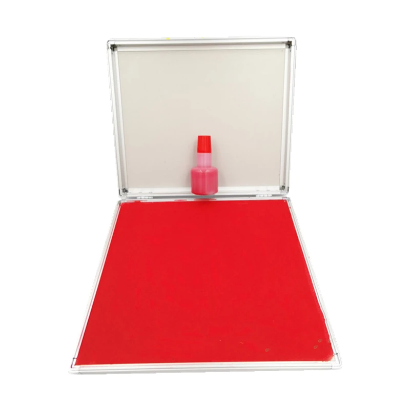 Taoist Printing Pad, Red Large Ink Pad, Sponge Printing Pad, Aluminum Box