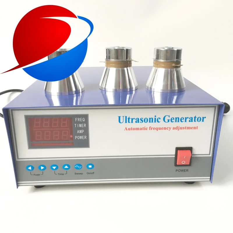 25KHK أو 28KHZ أو 40KHz تردد اختياري 200W بالموجات فوق الصوتية الأنظف امدادات الطاقة مع 4 قطعة 50W محول