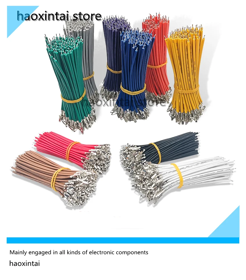 100PCS CH3.96 terminal line without shell single-end terminal 100MM/200MM/300MM electronic cable