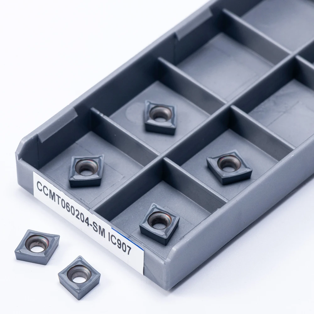 High QualityCCMT060204 CCMT060208 SM IC907 IC908 Carbide Insert Internal Turning CNC CCMT 060204 060208 Lathe Metal Tool