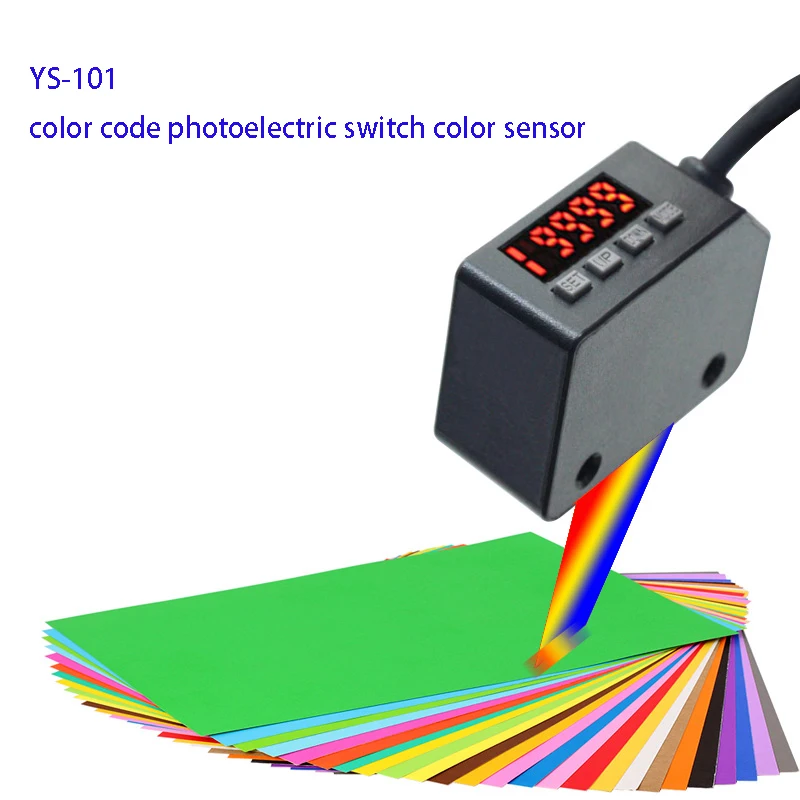 YS-101 codice colore interruttore fotoelettrico sensore colore etichetta intelligente sensore di posizionamento separazione colore sensore di