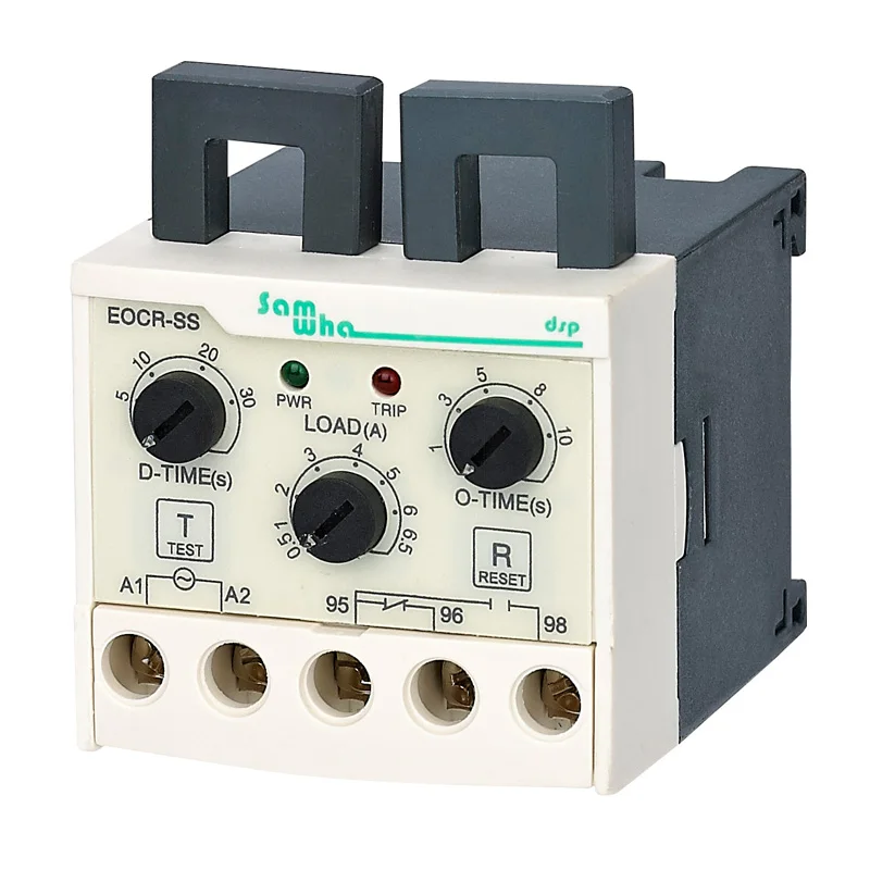 Samwha-Dsp EOCR-SS-110 Electronic Overload Relay Motor Protector Thermal Overload Relay EOCR-SS(Easy Type)(Un:110VAC)