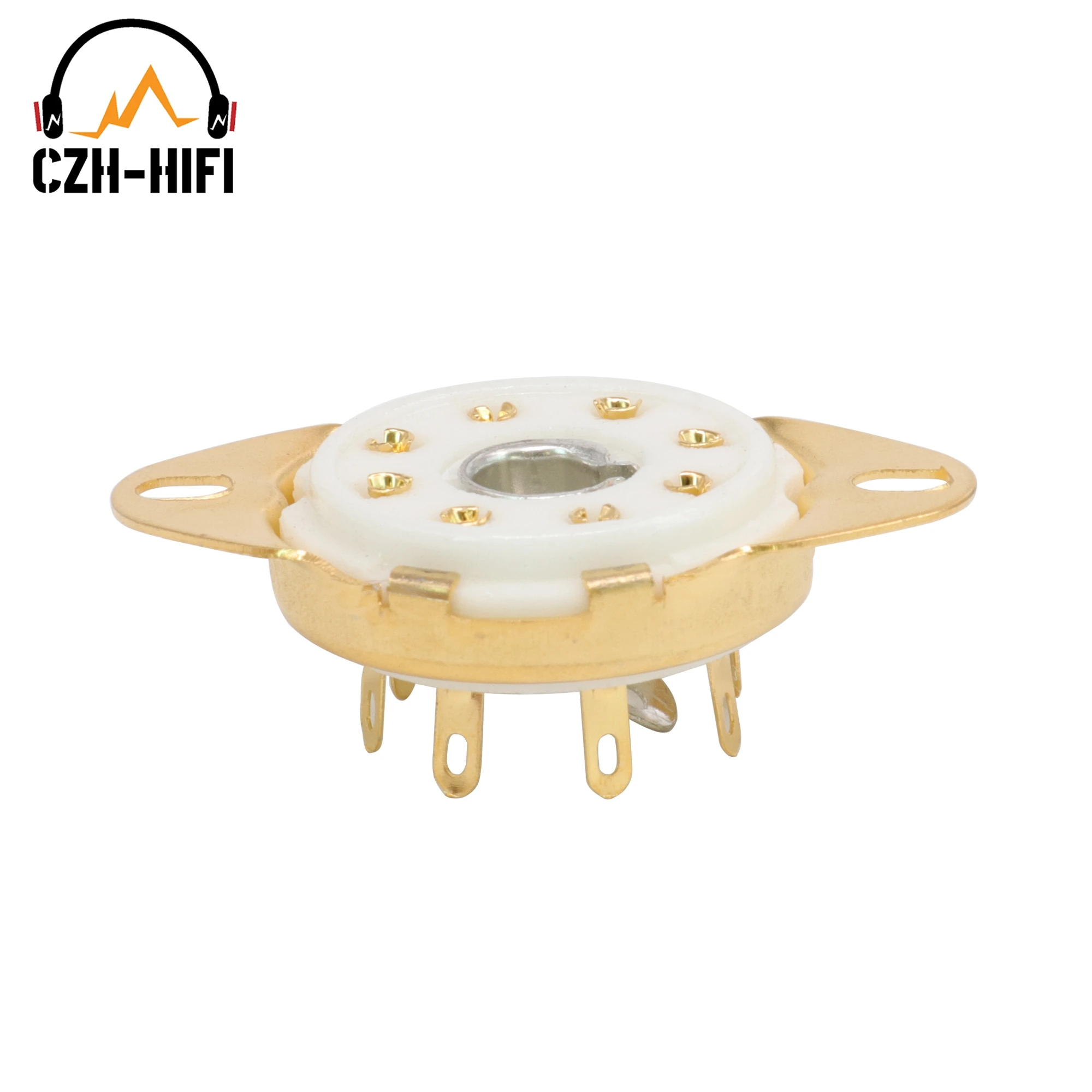1pc 8pin Ceramic Tube Socket Valve Base Power Lamp Jack for 5B254 C3G 7N7 EF22 Vintage Audio Amplifier DIY Chassis PCB Mount