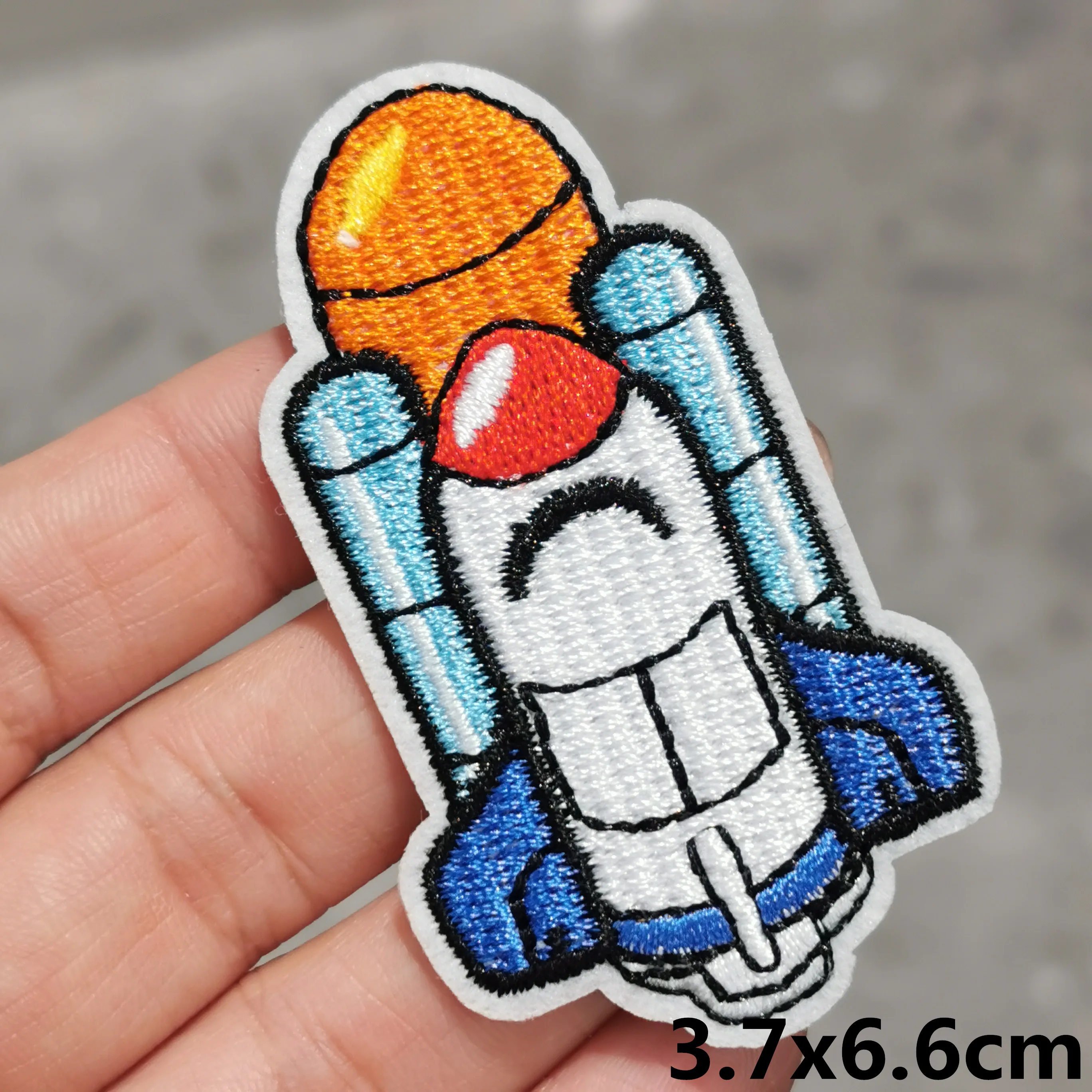 1Pcs Car Airplane Rocket Embroidery Sew On Patches Applique Badge Craft Embroidered DIY For Clothes Trousers Clothing Sticker