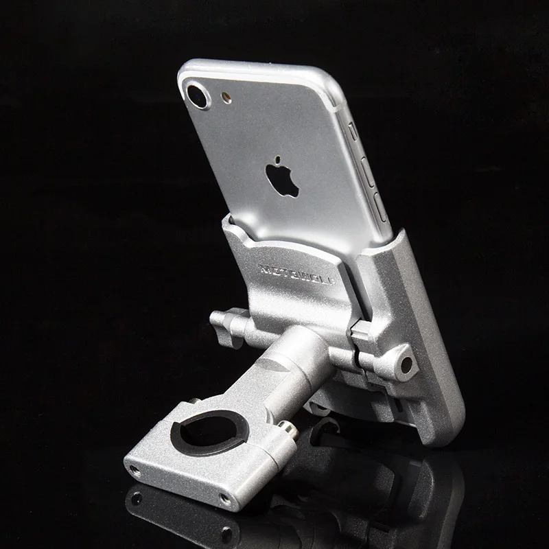SMOYNG Aluminium Bicycle Motorcycle Phone Holder Stand Bike Handlebar Mirror Support Mount Moto phone Braket For iPhone 8P X 11