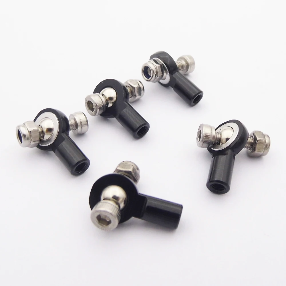 10PCS M3 Metall Verknüpfung Ende 3mm Spurstangenkopf Ball Kopf Joint Adapter für RC Auto Lkw Crawler AXIAL Tamiya HSP Hubschrauber Boot