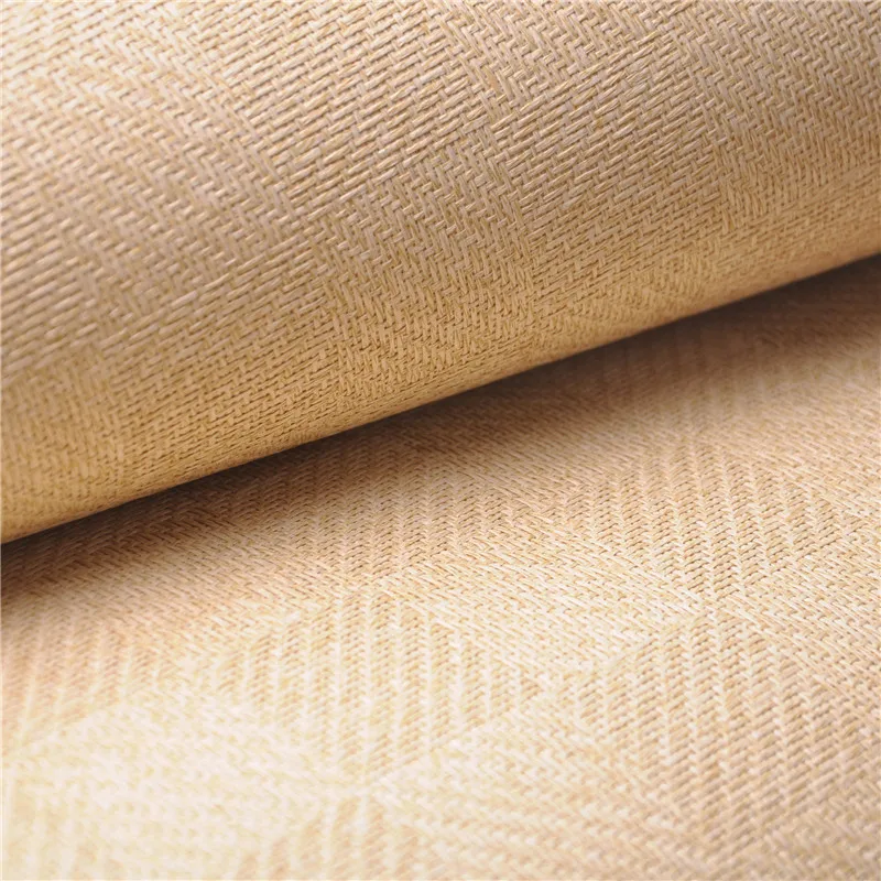 Mywind Natuurlijke Stof Beige Behang 1000-E-001 Meubilair Materiaal Luxe Decoratief Papier Voor Thuis Woonkamer Muren