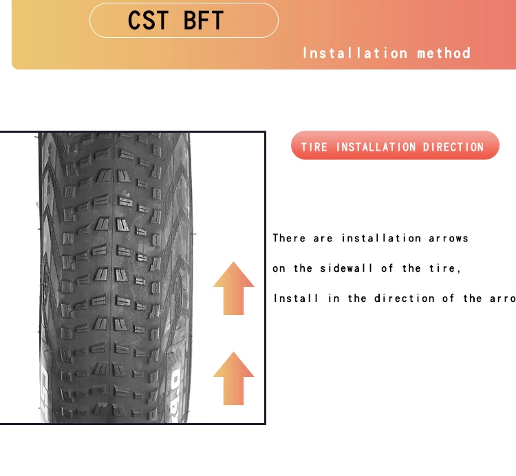 CST BFT 20inch 24inch Fat Tire Snow Beach Bicycle Tire 20x4.0 20X2.4 24x4.0 Electric Snowmobile MTB Bicycle Anti-Slip Fat Tire