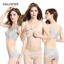 H9647 Front Zipper Bra After Breast Cancer Surgery No Steel Ring Full Cup Thin Special Bras Underwear Mastectomy Easy Lingerie