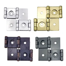 2PCS Double open Butt Hinges Metal Fold Hinge Jewelry Box Cabinet Connector Fittings Furniture Decorative Hardware Accessories