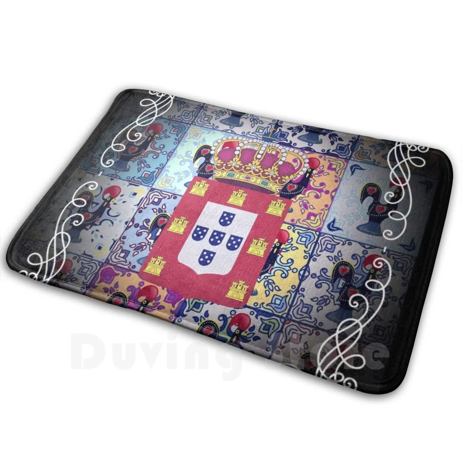 Alfombra de Portugal, cojín suave de Portugal Galo Barcelos Azores