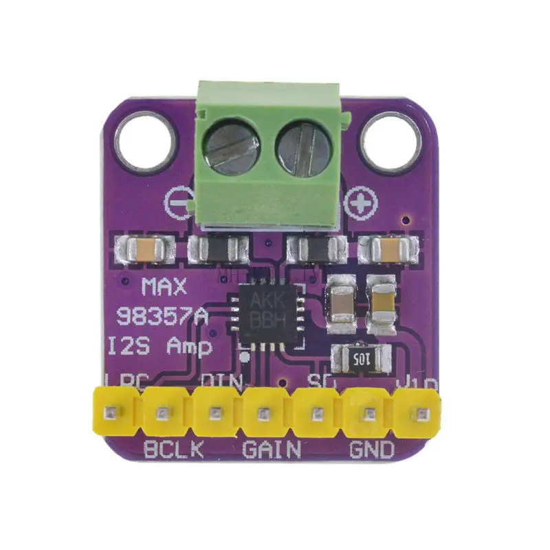 Max98356 i2s 3w-placa de áudio amplificadora, interface de fuga dac, módulo decodificador sem fio para raspberry pi esp32